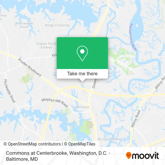 Commons at Centerbrooke map