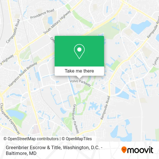 Greenbrier Escrow & Title map