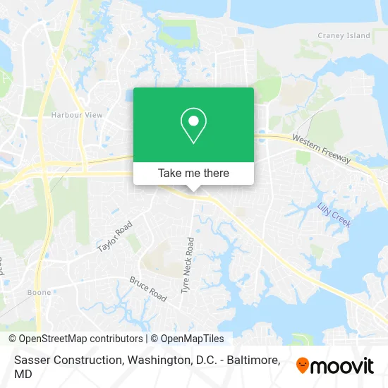 Sasser Construction map