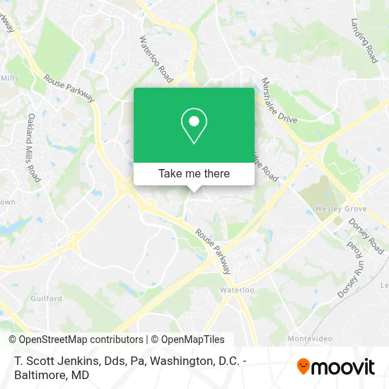 T. Scott Jenkins, Dds, Pa map
