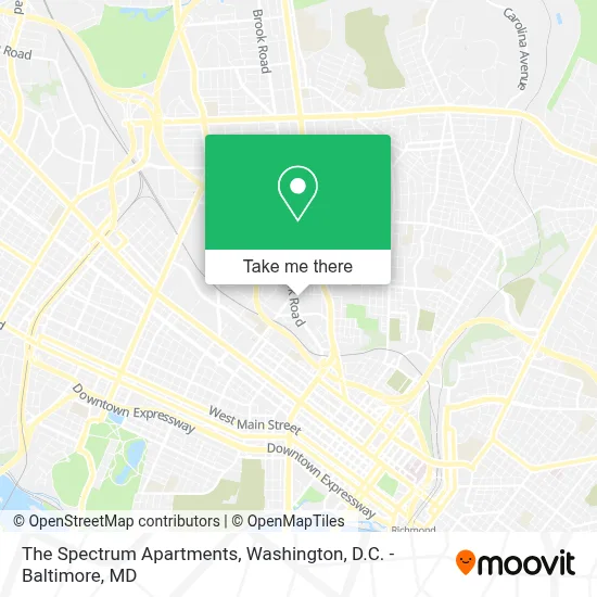 The Spectrum Apartments map