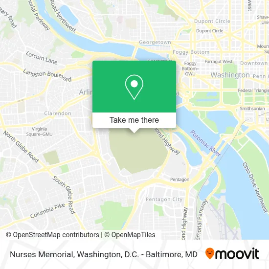 Nurses Memorial map