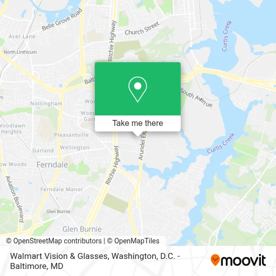 Walmart Vision & Glasses map