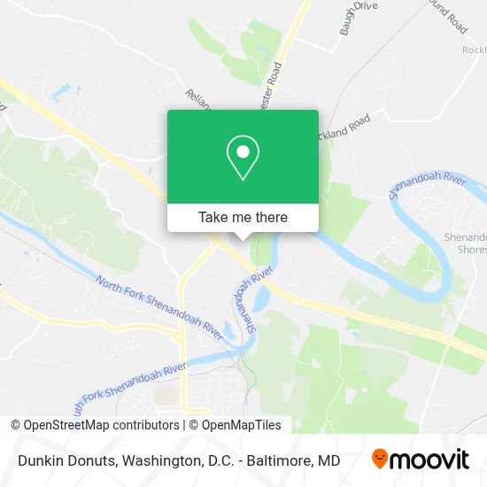 Dunkin Donuts map