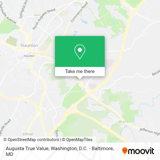 Augusta True Value map