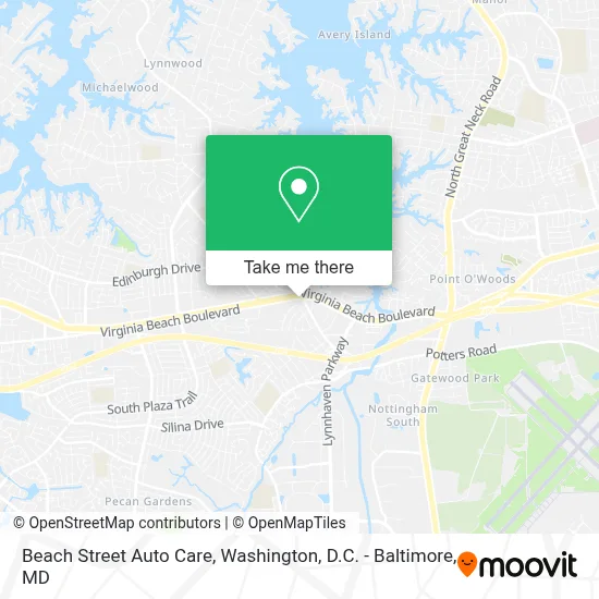 Beach Street Auto Care map