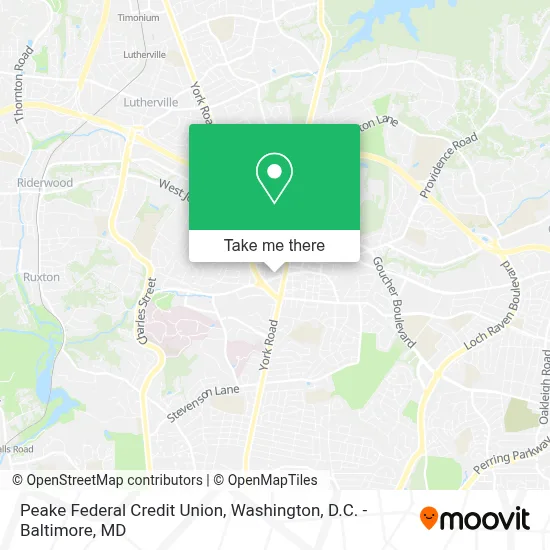 Peake Federal Credit Union map