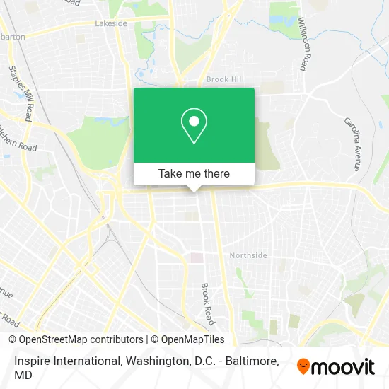 Inspire International map