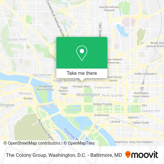The Colony Group map