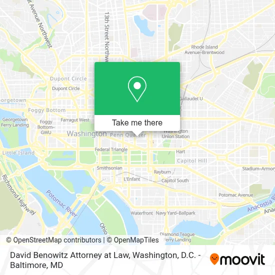 David Benowitz Attorney at Law map