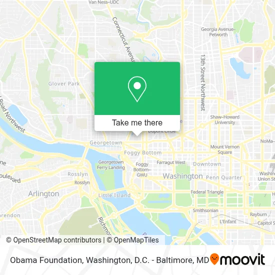 Obama Foundation map