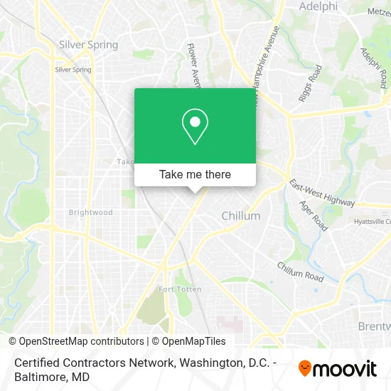 Certified Contractors Network map