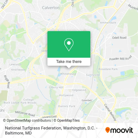 National Turfgrass Federation map
