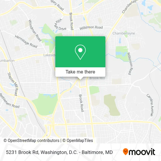 5231 Brook Rd map