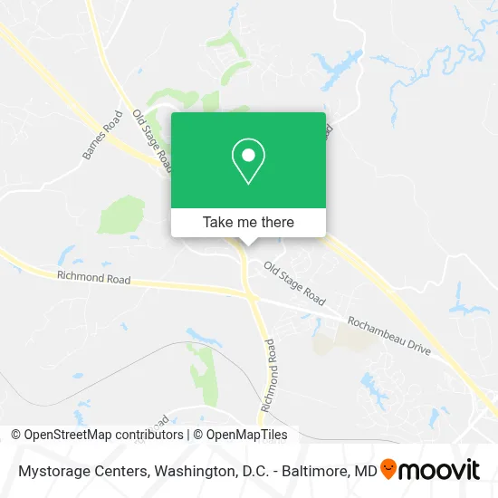 Mystorage Centers map