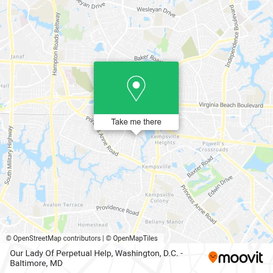 Our Lady Of Perpetual Help map