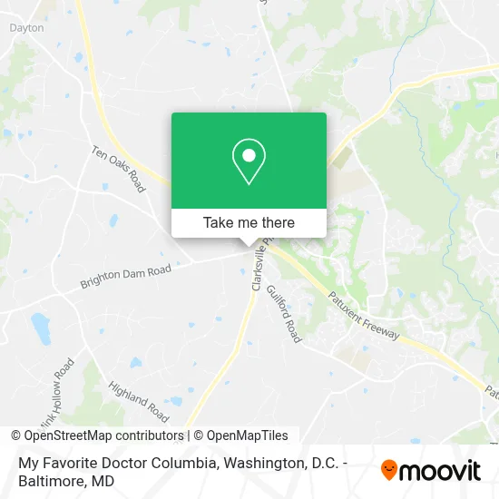 My Favorite Doctor Columbia map
