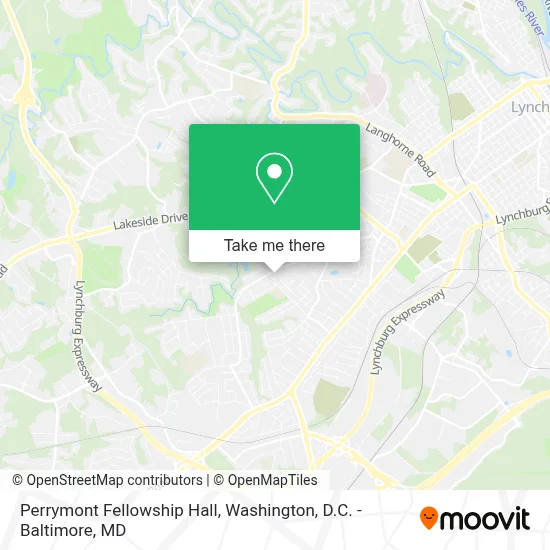 Perrymont Fellowship Hall map