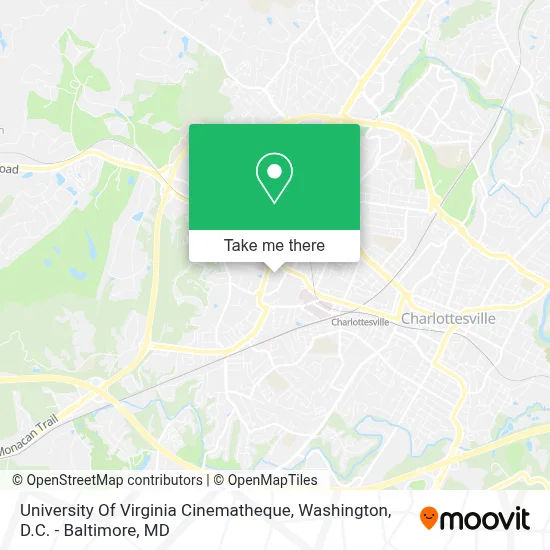 University Of Virginia Cinematheque map