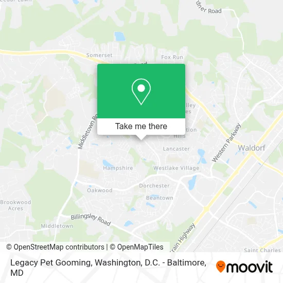 Legacy Pet Gooming map