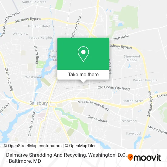Delmarve Shredding And Recycling map