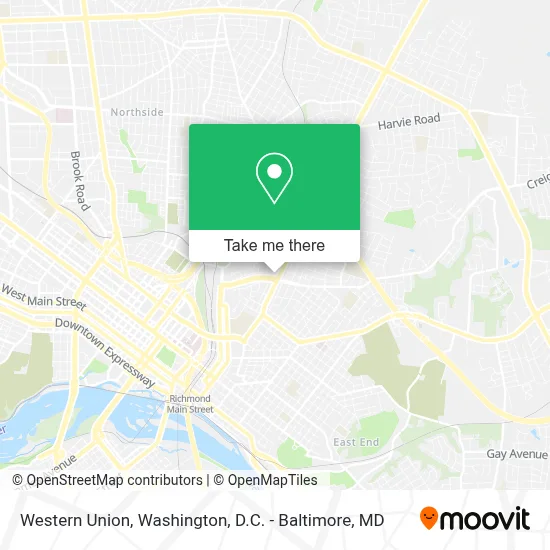 Western Union map