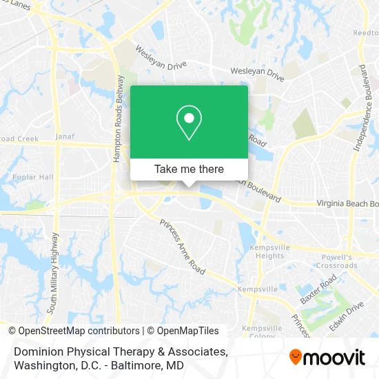 Dominion Physical Therapy & Associates map
