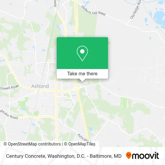 Century Concrete map