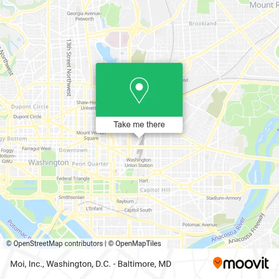 Moi, Inc. map