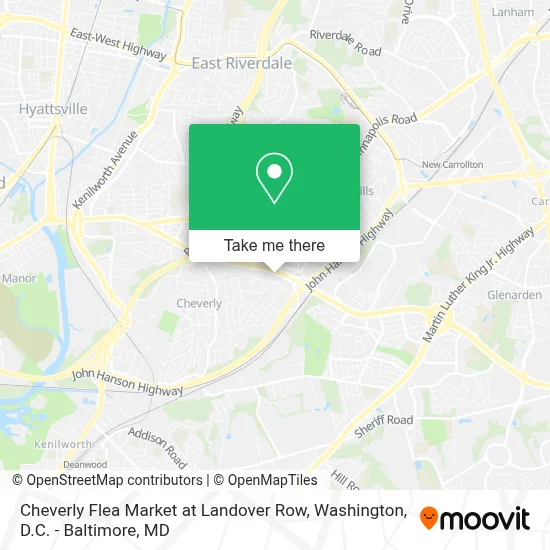 Cheverly Flea Market at Landover Row map