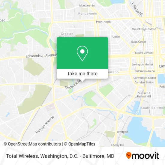 Total Wireless map