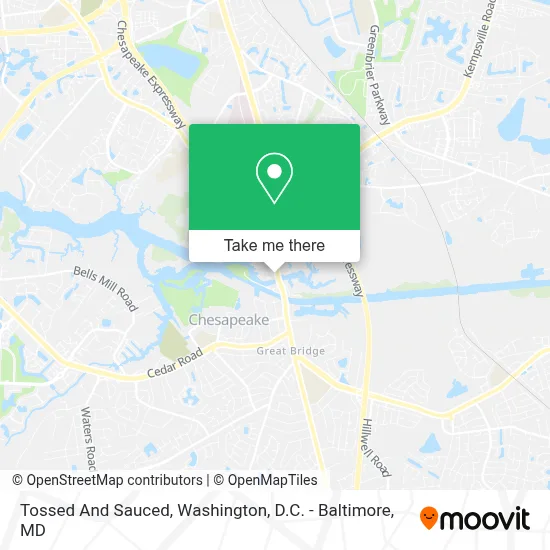 Tossed And Sauced map