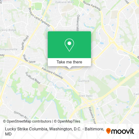 Lucky Strike Columbia map