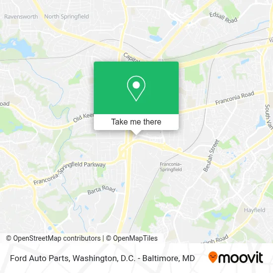 Ford Auto Parts map