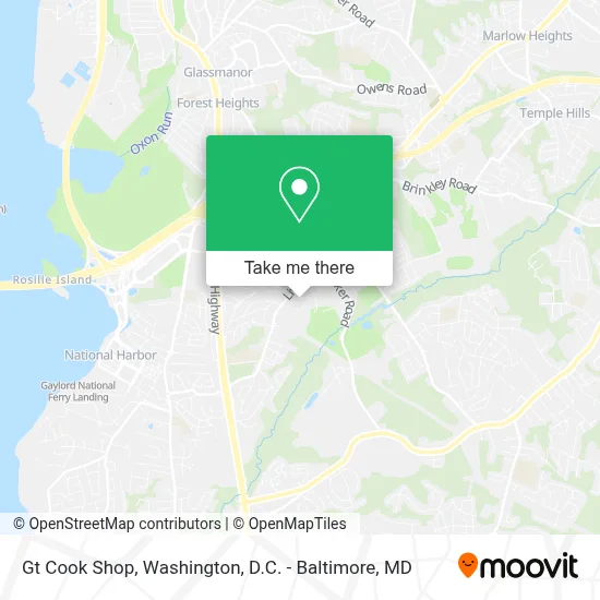 Gt Cook Shop map