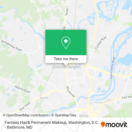Fantasy Hair& Permanent Makeup map