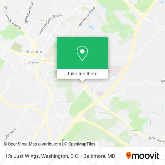 It's Just Wings map