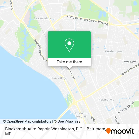 Blacksmith Auto Repair map