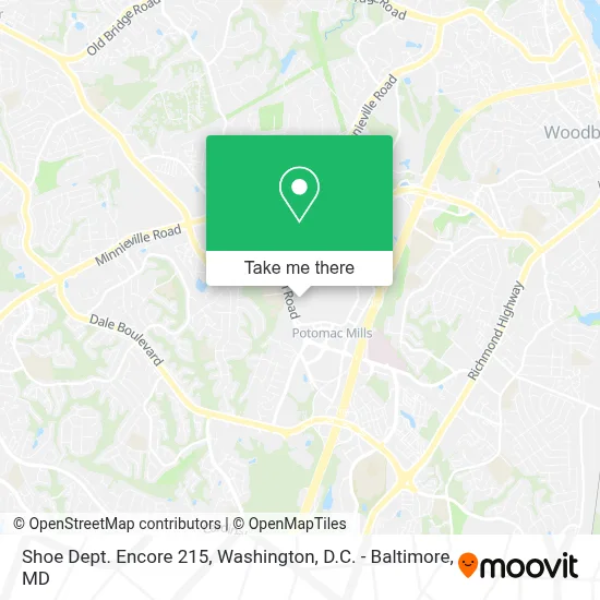 Shoe Dept. Encore 215 map