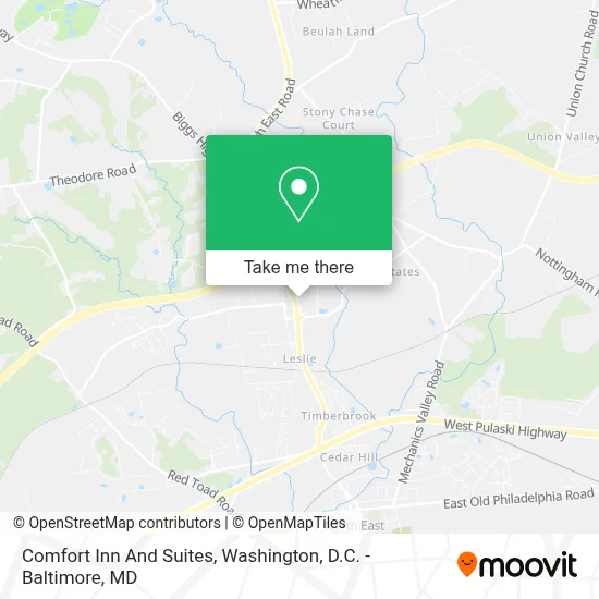 Comfort Inn And Suites map