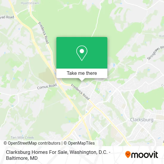 Clarksburg Homes For Sale map