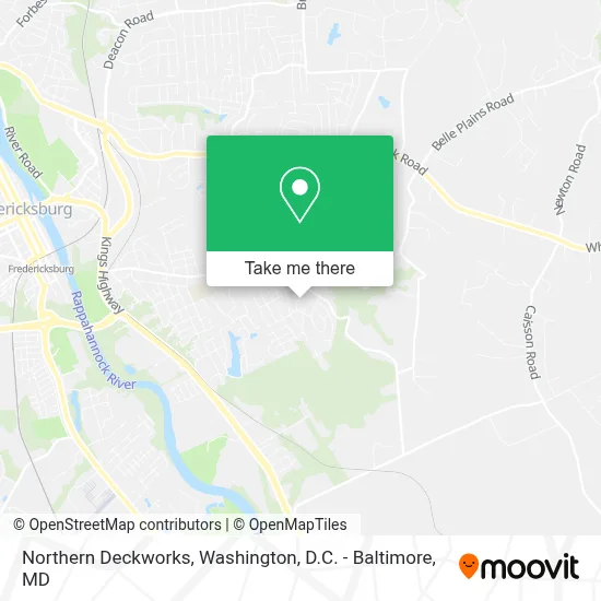 Northern Deckworks map
