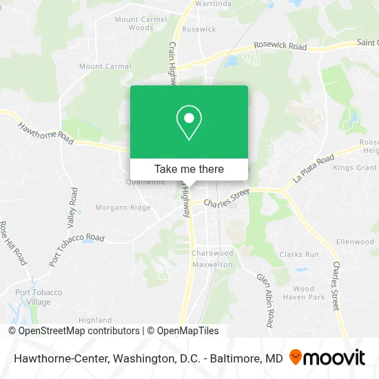Hawthorne-Center map