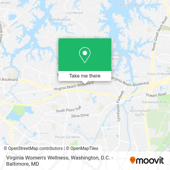 Virginia Women's Wellness map