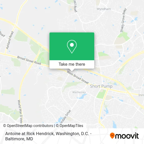 Antoine at Rick Hendrick map