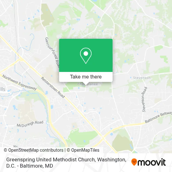 Greenspring United Methodist Church map
