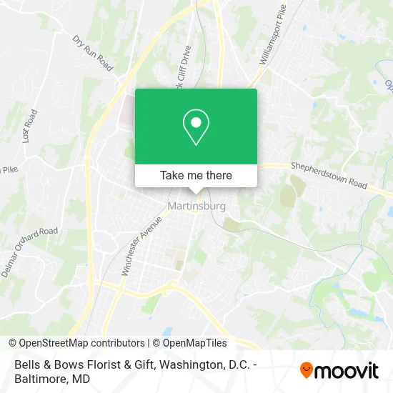 Bells & Bows Florist & Gift map