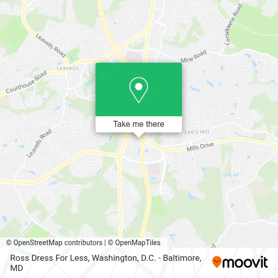 Ross Dress For Less map
