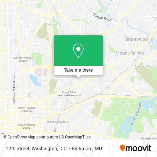 12th Street map