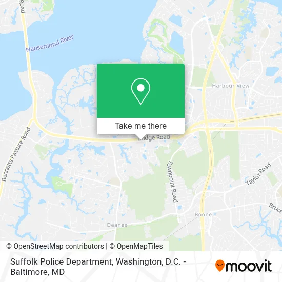 Suffolk Police Department map